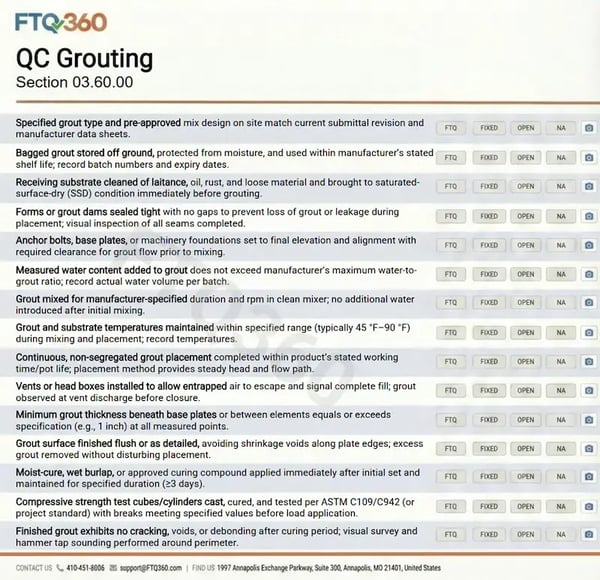 Checklist QC Grouting 03.60.00 v4
