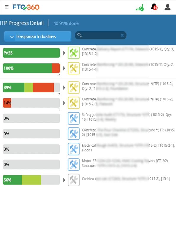 Construction ITP example