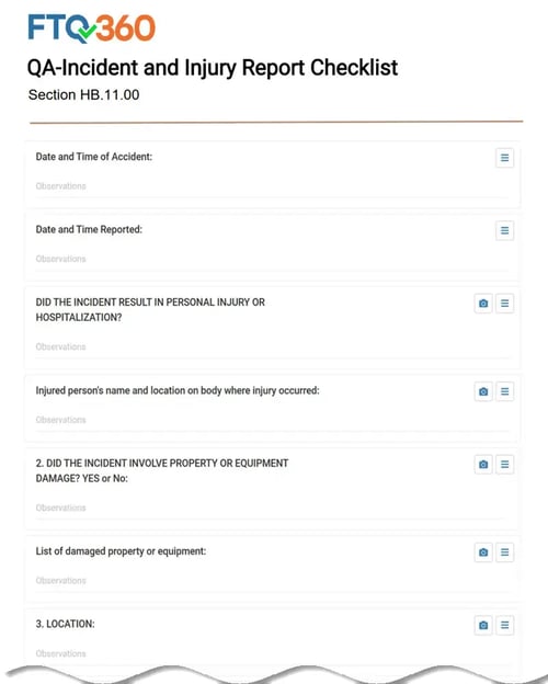 QA-Incident and Injury Report Checklist HB.011.00